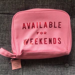 Shop Bando Available for Weekends Toiletry Bag